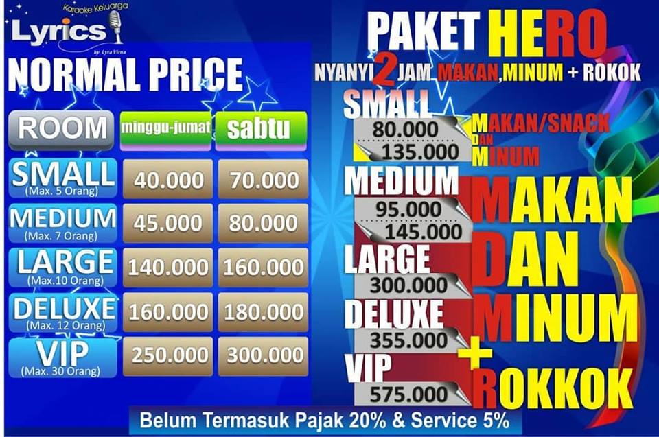 Harga Karaoke Lyric Jambi LYRICUT