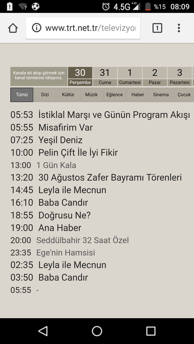 zafer bayraminda prime time da trt
