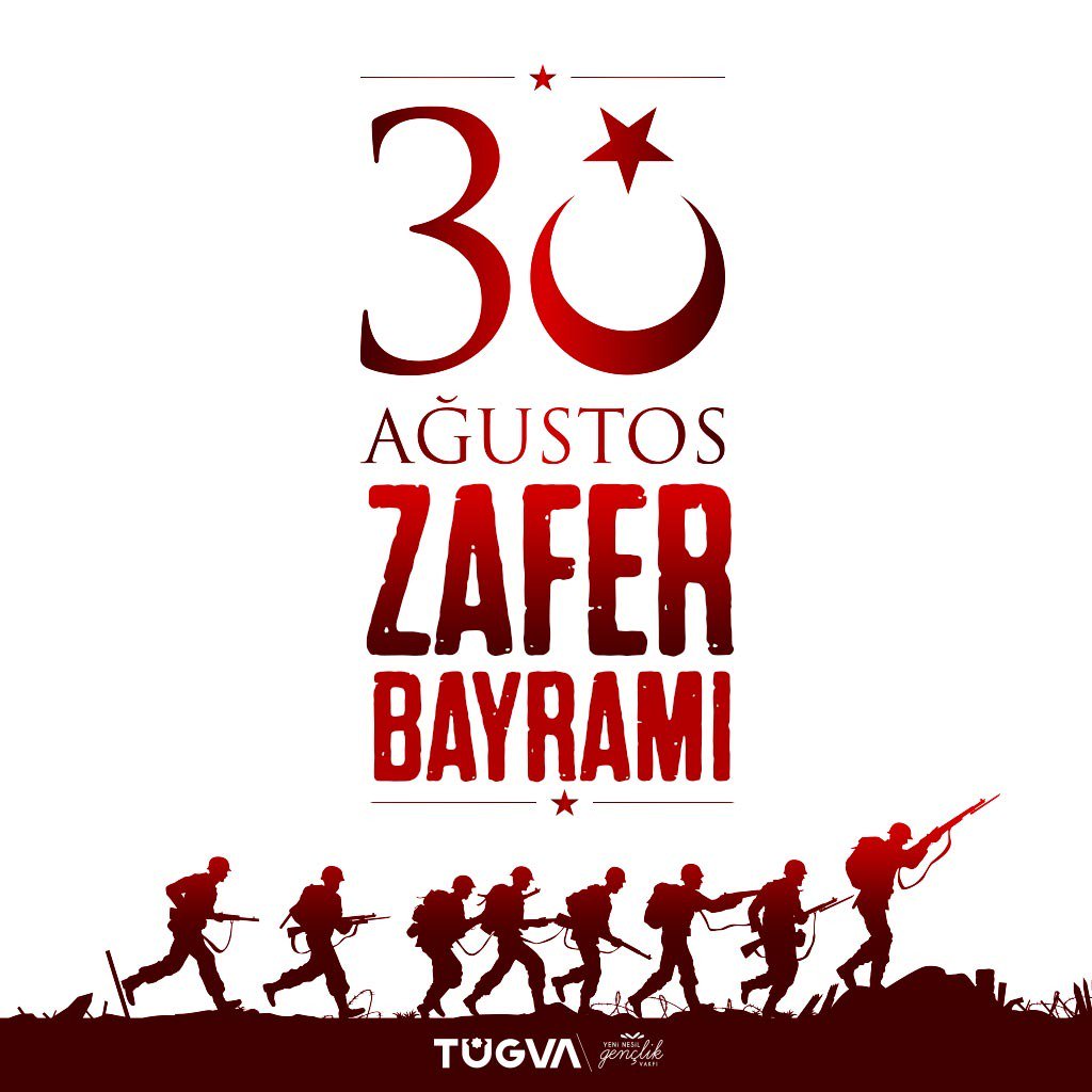 Vatan uğruna can veren tüm şehitlerimizi saygıyla ve rahmetle anıyoruz. #30AğustosZaferBayramı'mız kutlu olsun! 🇹🇷