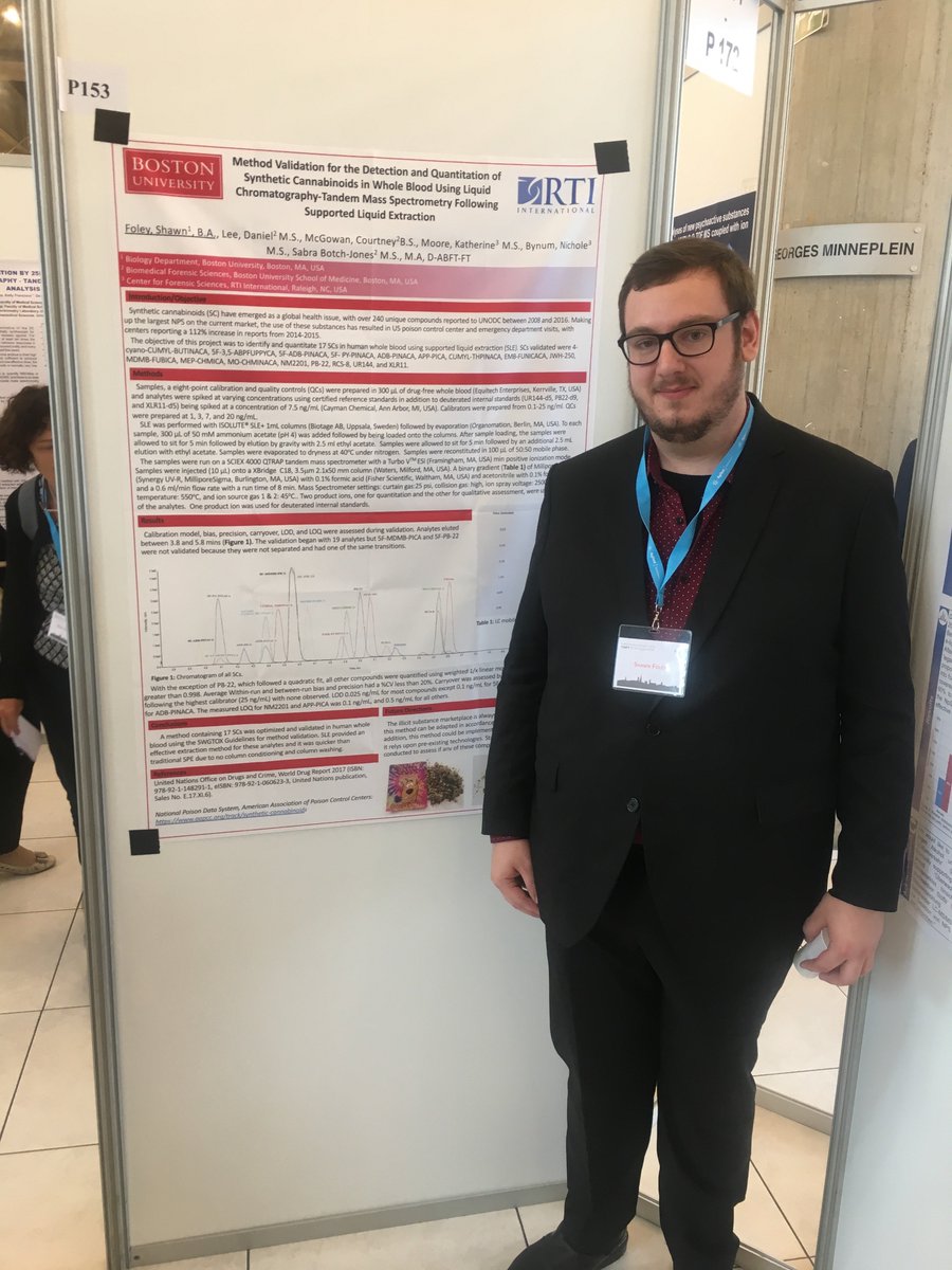 SabraRuvera's tweet photo. Very proud of Shawn Foley's #TIAFT2018 presentation! Fantastic scientific sessions at the meeting in the beautiful city of Ghent, Belgium!
#BotchJonesResearchGroup #BUForensics @RTI_Intl https://t.co/P79chP1IHR