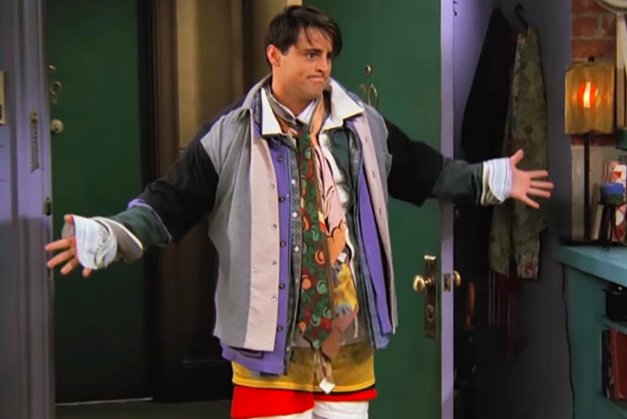 spend $9,000 on Balenciaga to look like Joey wearing all of Chandler's clothes