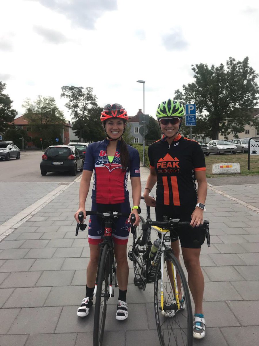 USATriathlonHP's tweet image. Team getting settled in Kalmar for this weekend’s FISU World Uni Champs.  #cobbles