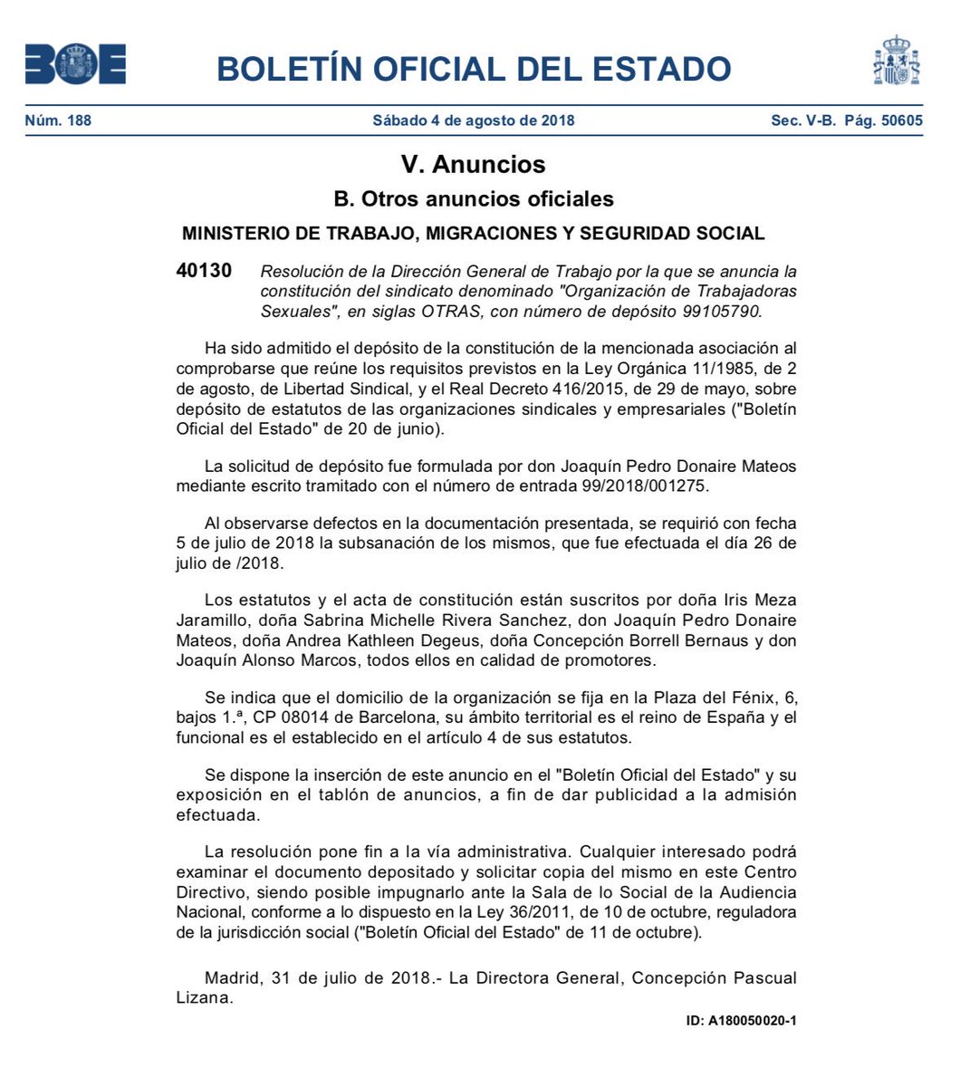 podelope's tweet photo. El Gobierno ha autorizado la creación de un sindicato de “trabajadoras sexuales”, oponiéndose completamente a las políticas de igualdad que venían defendiendo. https://t.co/1rkXiP8WwU