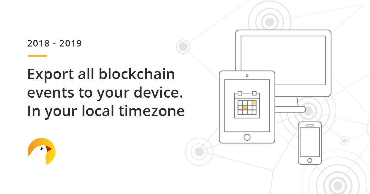 Interested in visiting Blockchain Events? Follow our event calendar and get up to 40% 🎫discounts. We work closely with event organizers and often offer exclusive coupons for our users. Check our calendar at icofinch.com/events/