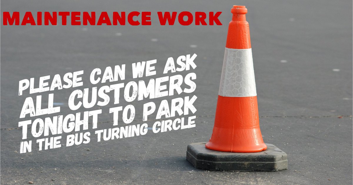 ‼️IMPORTANT ‼️

We are having a a barrier installed at the entrance to the car park, at the bottom of the hill.

Work may carry on until about 6.30pm tonight

We are sorry for any inconvenience 🤦🏻‍♂️