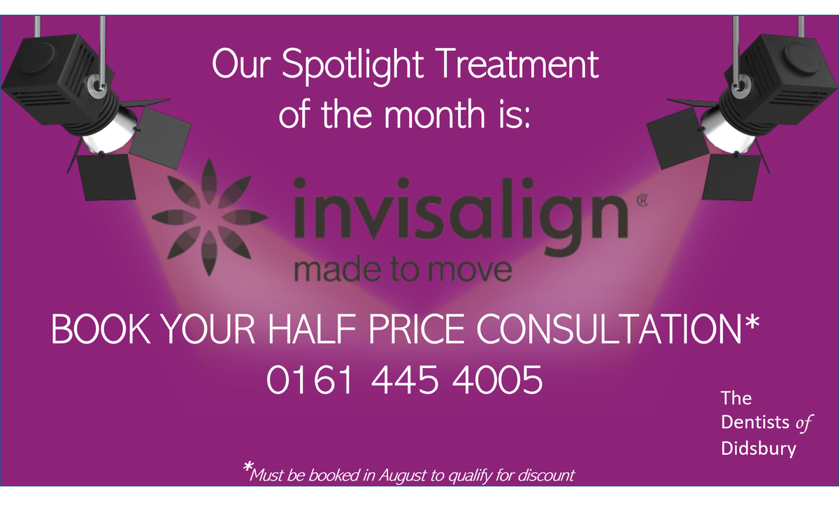 Last couple of days to book your Invisalign consult with 50% off! Call 0161 445 4005
 #Invisalign #didsbury #westdidsbury #dentist #dentistry #dental #teeth #braces #straightteeth #manchester #beauty #laugh #happy #selfie #offer #smile #smilemore #makeover #smilemakeover