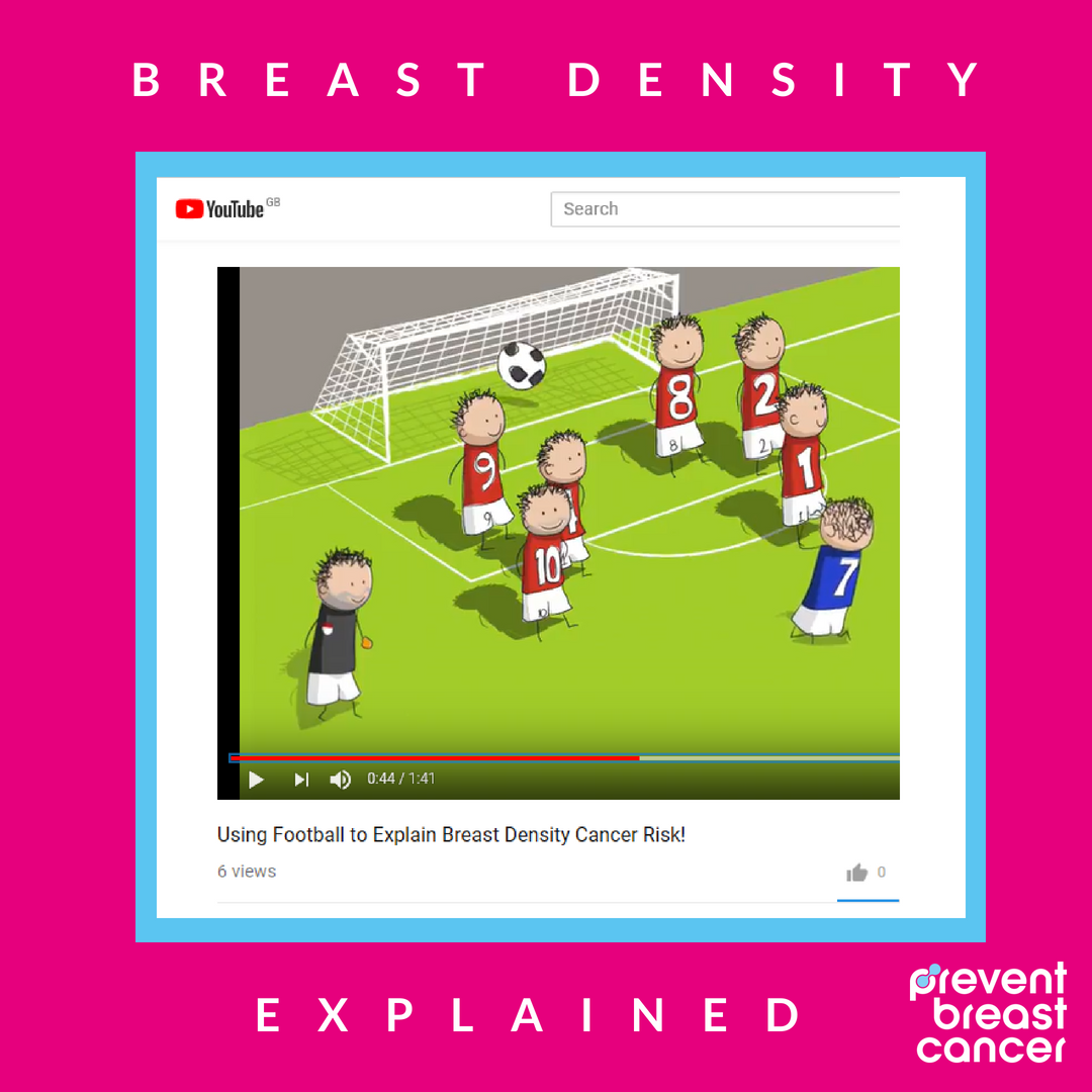 wearepreventBC's tweet photo. One of the biggest risk factors for getting breast cancer is breast density. But what is breast density? Weโve put together a short video which explains it in simple terms. Check out our YouTube channel for the full video - https://t.co/SlHrpi6JWd #cancerexplained #breastdensity https://t.co/9eO5X66EI1