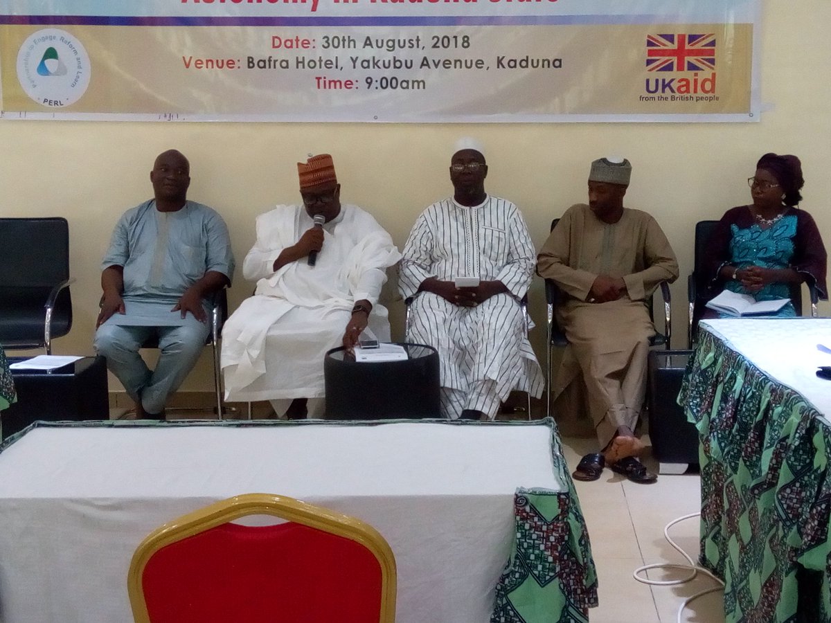 ICoVAPAfrica's tweet photo. Panel of Discussants on Imperatives of Local Government Autonomy at the ongoing Town Hall Meeting on #LGAutonomy in Kaduna. #ReflectionPERL #VoteYesToLGAutonomy @calped4devt @openkd44 @opengovpart @mustaphakurfie @ogpnigeria @jummylove6 @akaufanus @GBulus @perlnigeria @eldee001 https://t.co/j1A9jkQk62