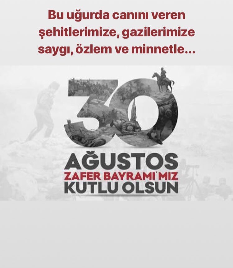 #30AgustosZaferBayrami kutlu olsun.