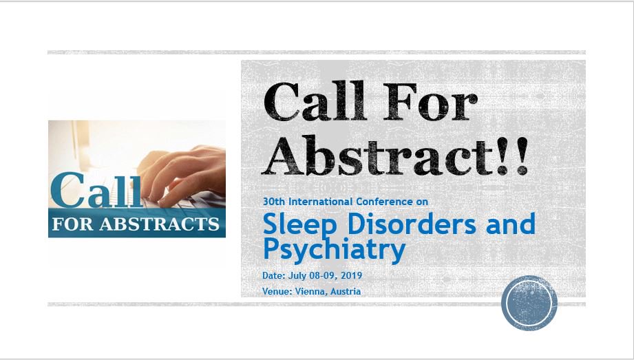 CongressSleep's tweet photo. If you have research papers on #sleep_disorders #psychiatry #psychology #mental_health #neuroscience #psychiatric_disorders #sleep_medicine #sleep_therapy, submit your abstract at: https://t.co/YEOk8bHHP5
Mail us : sleepmedicine@eurosciconconferences.com
#sleepCongress2019 https://t.co/3Pr6WAzVNJ