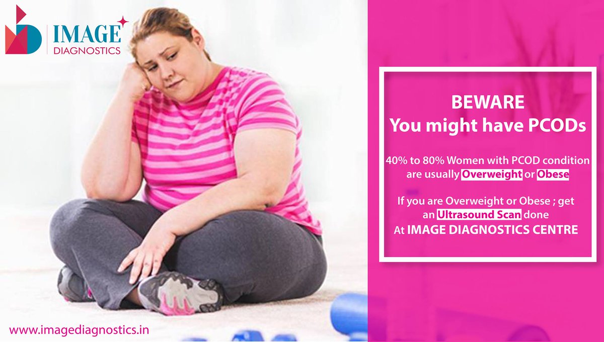 40% To 80% Women with PCOD Condition are usually Overweight or Obese.
If you are overweight or obese, get an Ultrasound Scan at Image Diagnostic Centre to check if you have PCOD condition.
imagediagnostics.in

#pcod #pcos #overweight #obese