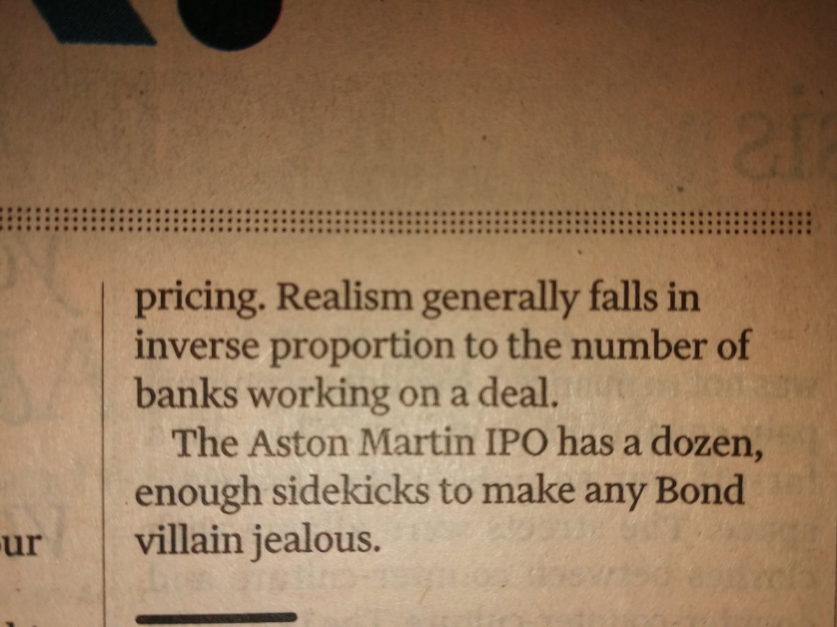 ArmitageJim's tweet photo. Lex on Aston Martin's outlandish £5bn valuation. Says it all. https://t.co/VGei3miDkj
