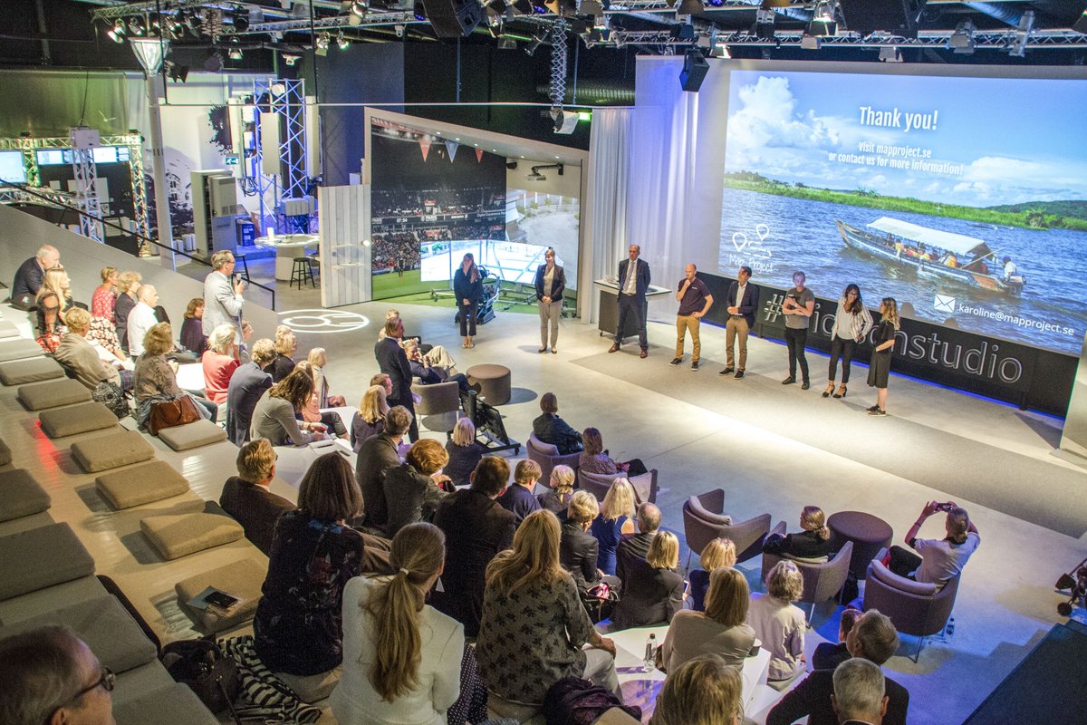 McMillion's tweet photo. What an honor to be invited to speak to the Ministry for Foreign Affairs (Utrikesdepartementet) yesterday at Ericsson Studio in Kista. #ericssonstudio #behavioralanalytics #UD #KistaScienceCity #IOT #NeedInsights (photo cred to: Yiwen Lu, Inicio) https://t.co/SzzvCHG9qt