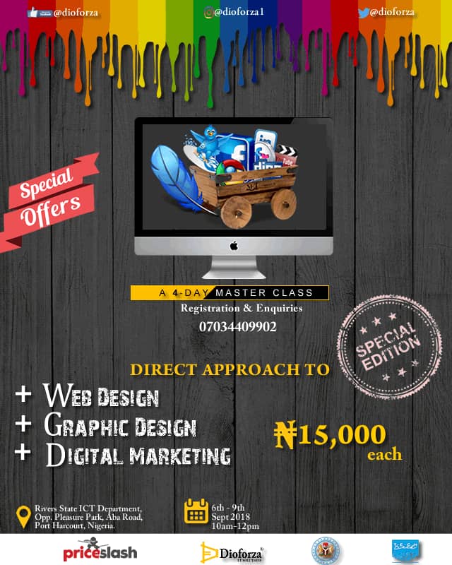 peter_achebe's tweet photo. #webdevelopment ,#Graphics #DigitalMarketing all treated. Save the date #portharcourt. https://t.co/yX94ONGWcZ