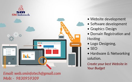 solution_sembee's tweet image. SM Infotech is the web application related company, Its Develop for commercial organizations and businesses. Expertise ares:-Logo Designing,Graphics Designing, Website Design &amp;amp; development, Customize Software, Domain Registration and Hosting,SEO. visit us: smbgroup.info
