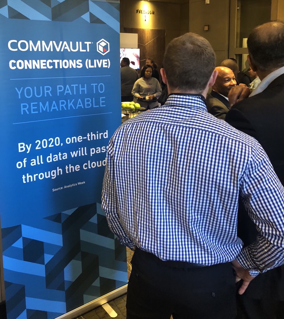 By 2020 one third of all data will pass through the cloud.  We will be exploring the implications of this and other data trends at #ConnectionsLive Johannesburg.  #SouthAfrica #Commvault