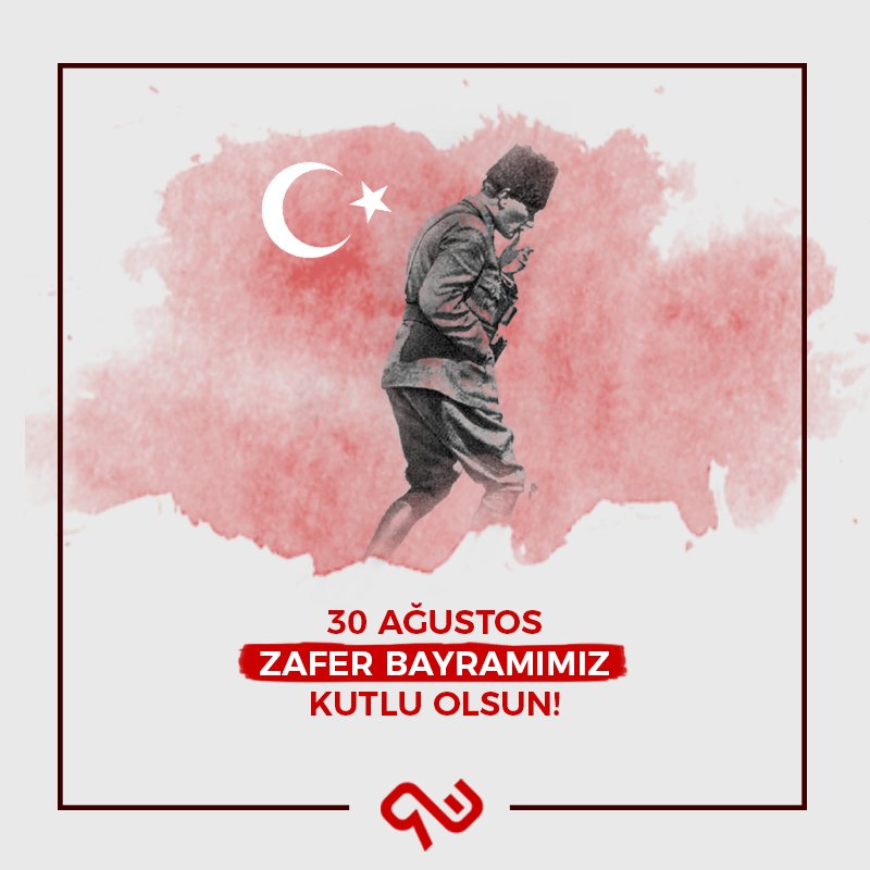 Büyük zaferin yıl dönümünde Mustafa Kemal Atatürk'ü ve tüm silah arkadaşlarını saygı ve minnetle anıyoruz. #30ağustos