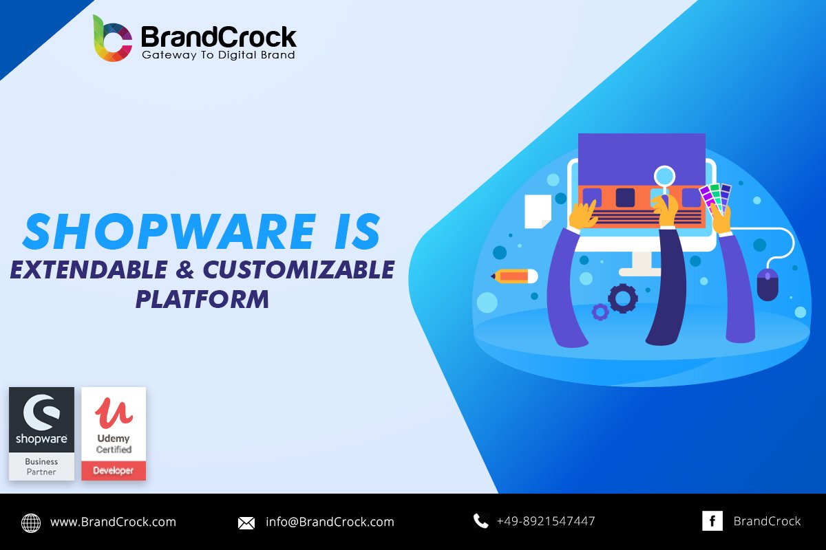BrandCrock's tweet image. Shopware is extendable and customizable platform
#shopwarePluginDevelopment #shopwareResponsiveTheme #ShopwareDevelopment #shopwareAgentur #Wocommerce