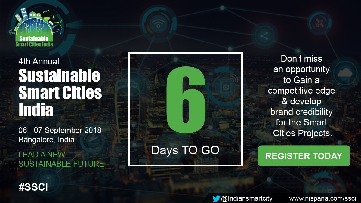 #6DaysToGo #LimitedSeatsRemaining #BookYourSpaceToday

Last 2 days remaining to avail 20% discount on registration.
<a href="/NispanaOfficial/">Nispana Innovative Platforms</a> #Contact Rupika.k@nispana.com