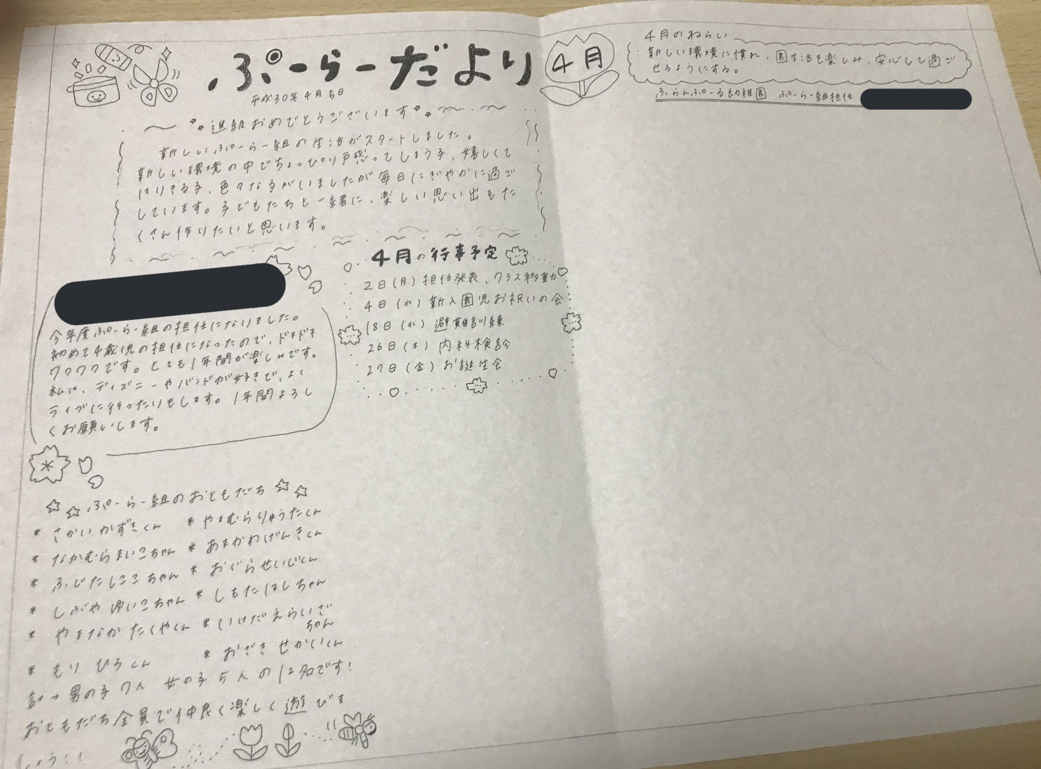 あんぽんたん Flumpoolのファンだということを 全面に 課題のクラスだよりに出す私 クラスだより これ学校の課題です Flumpool幼稚園 Pooler組 T Co 528n2d5hey Twitter