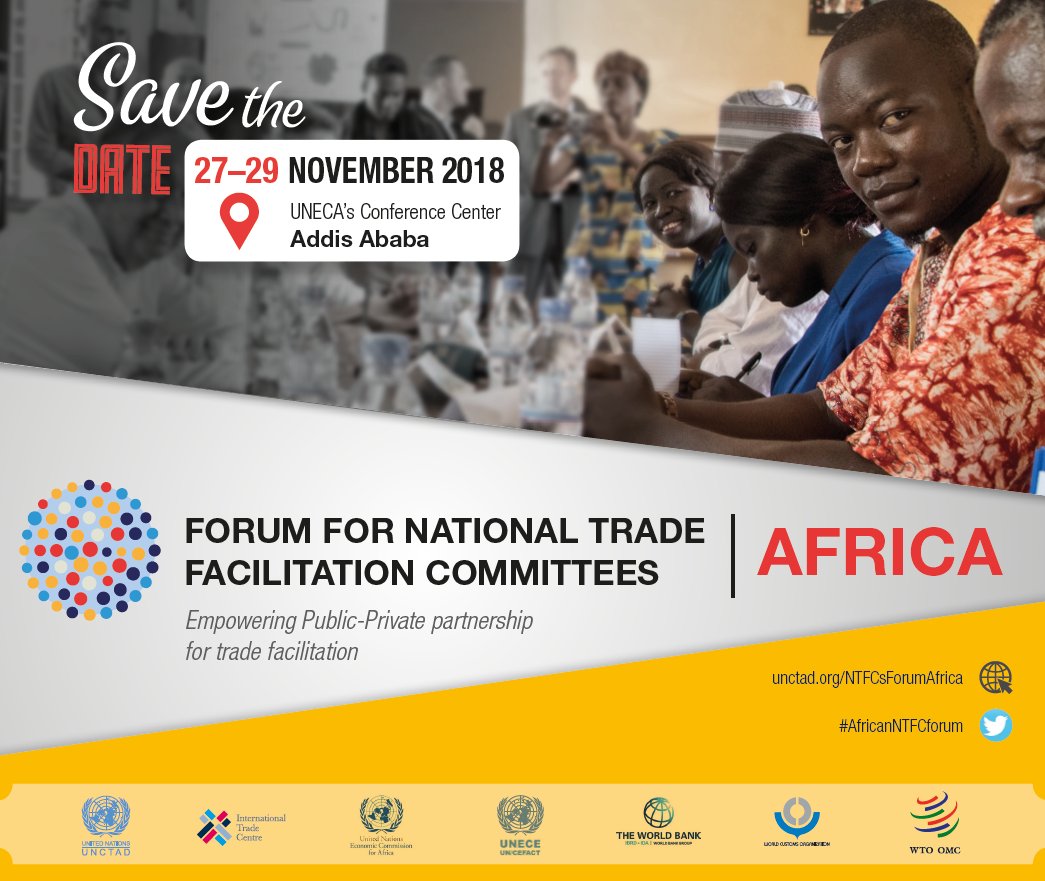 For your agenda, Addis Ababa, 27-29 November #TradeFacilitation #NTFC #Africa unctad.org/en/conferences…