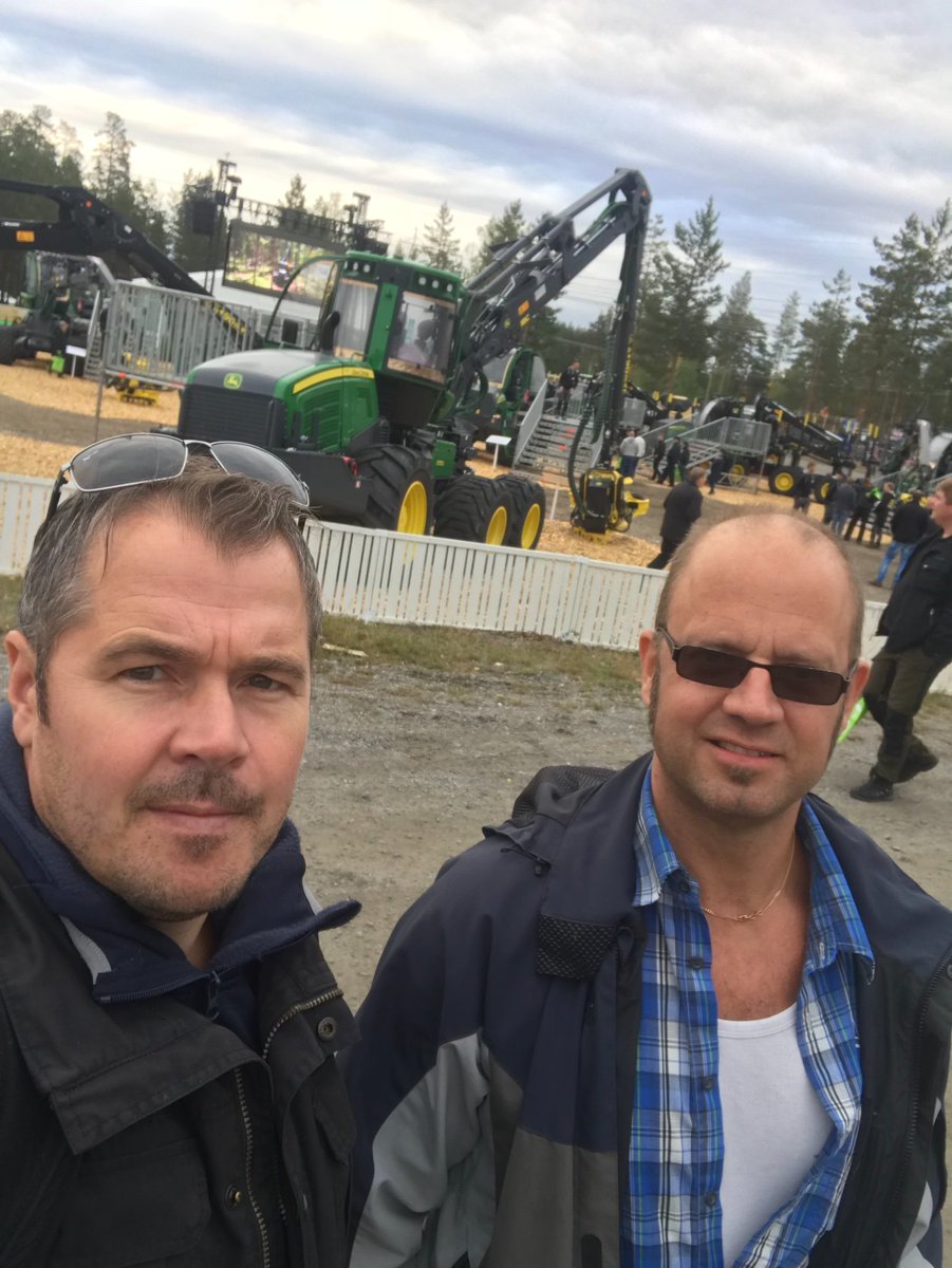Haglofsweden's tweet image. Haglöf Sweden at FinnMETKO 2018 in Jämsä. #DPII, #Skalman, #harvester, #calibration