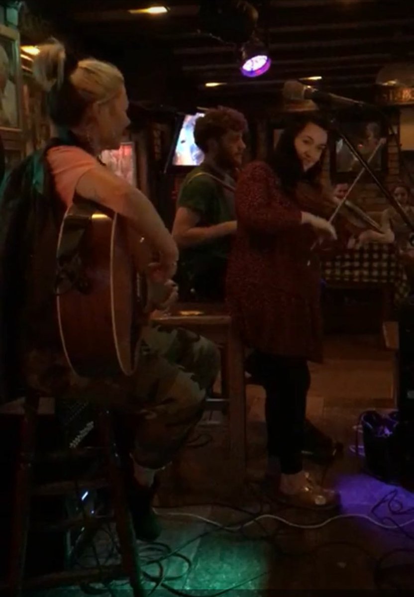 CapitalSWales's tweet photo. Yes @PollyJames is broadcasting live from Dublin this morning! #wherespolly is solved and she also beats @matt_lissack at being spontaneous! Last night she even joined an Irish band! 👏😂💪🎶🥇🇮🇪 https://t.co/8p1XH7I7FW