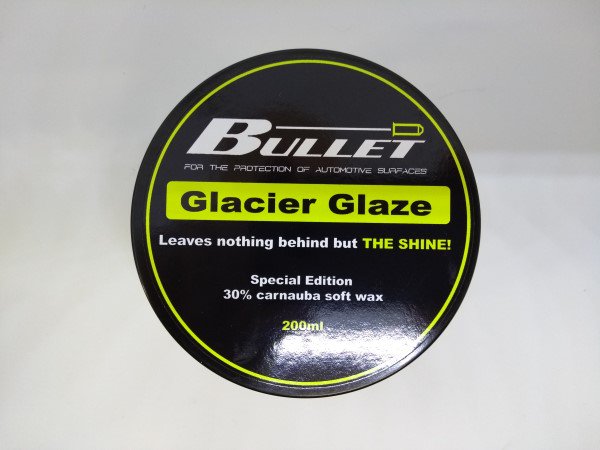 Bulletpolish's tweet photo. Glacier Glaze 30% Carnauba paste wax has grown up. 200ml of super wax  instead of 150ml. Luxurious 30% Carnauba wax in a 200ml glass jar. Only £28.99  +P&amp;P. PVD discount applies Go get it here: https://t.co/0tgBz9qFgB… https://t.co/b7i4Gxhan6
