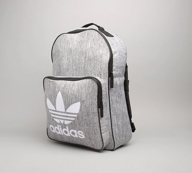 adidas originals classic trefoil backpack grey