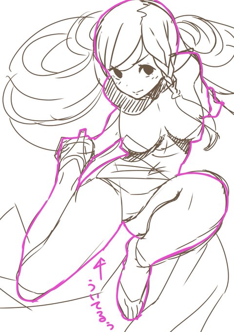 構図ポーズ練習_(:3 」∠)_ 