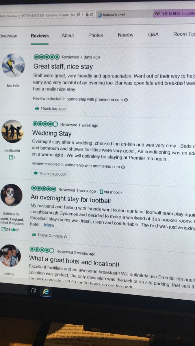 #servicesmashed here at Loughborough great reviews for the team 😊🤩💪 <a href="/Sheffield_PI/">Alison Pickering</a>