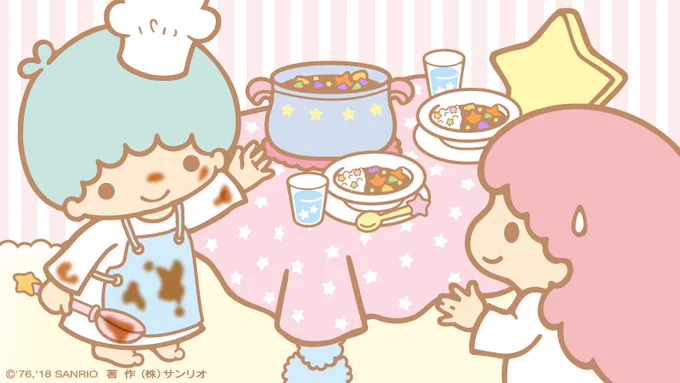 今日は、ぼくがクッキング。夏野菜をぜ〜んぶ入れてカレーのルゥを混ぜたら、できあがり～☆ 一緒に食べる? 