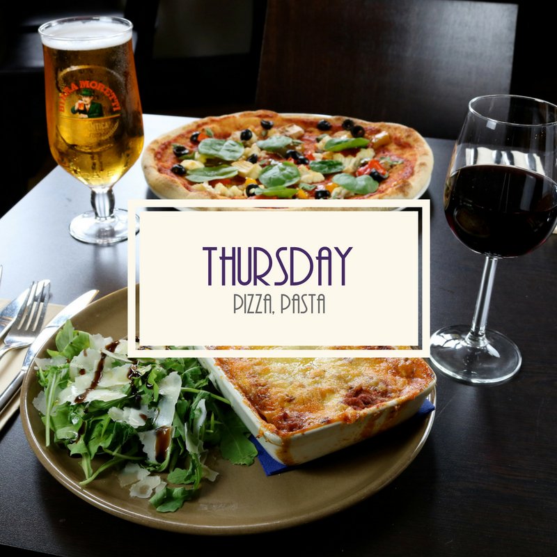 Can't wait till Friday for wood-stone baked smoky #pizzas or authentic Italian #pasta?🍕🍝

You don't need to wait with this FANTASTIC offer...

2 pizza or pasta dishes with a side &amp; unlimited draught soft drinks all for ONLY £20! 🙌

Call 01382 690600 to book.