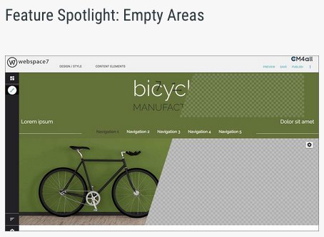 Users never use every option when customizing their #website in a website builder. This is why we thought about hiding unused areas. Check out the results: cm4all.com/news/feature-s…
