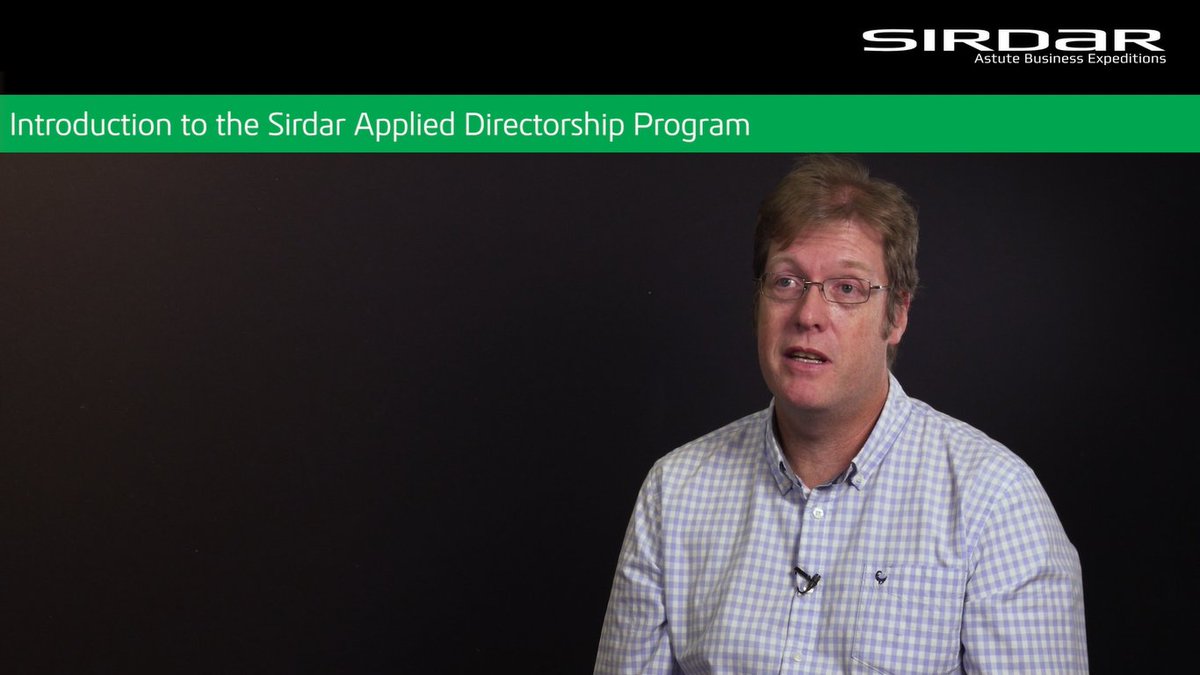 SirdarSAGroup's tweet image. The Sirdar #AppliedDirectorshipProgramme includes an overview of the Sirdar governance process and governance methodology. We try to create a simulated #board environment, so it's not just about academics or textbooks. Watch the video here for more: bit.ly/2LyRjIR