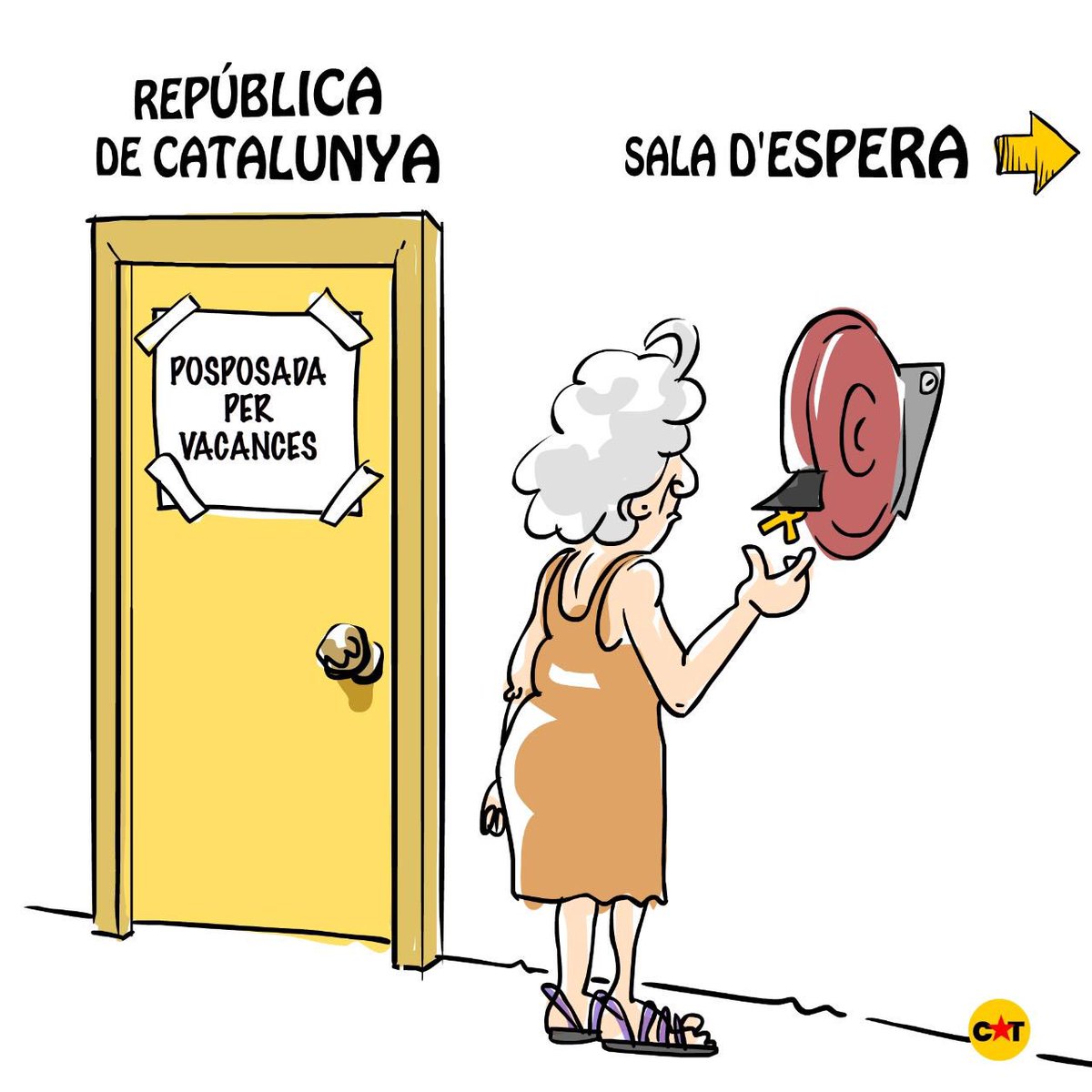 CatmanRepublica's tweet photo. Bon dia Republicans i Republicanes! Contra la mentalitat destructiva,  siguem productius: Construïm la República. #SomRepública #Telemadrid https://t.co/5KQFBJtVGp