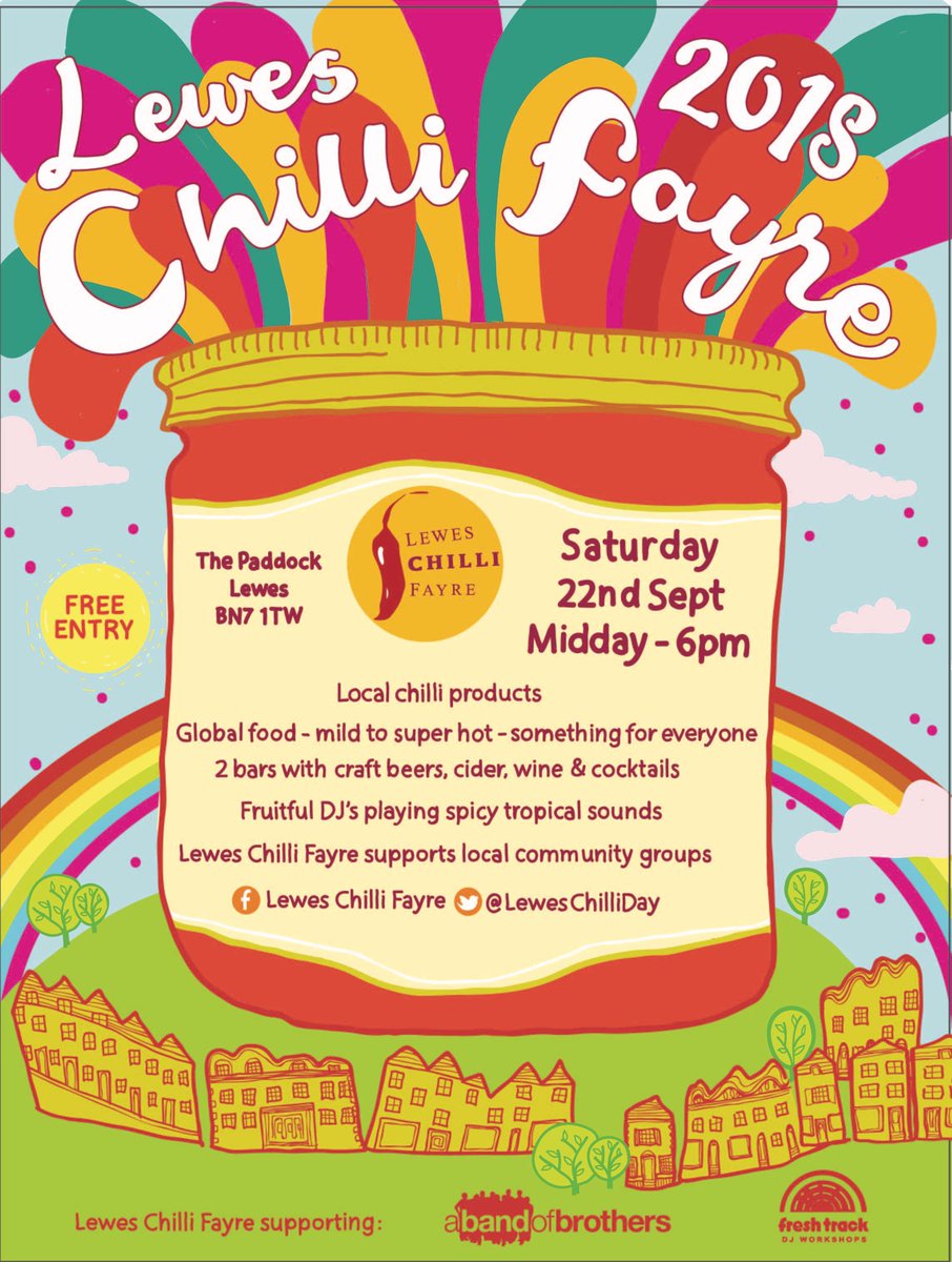 LewesChilliDay's tweet photo. Thanks to Barty at Sussex Faire for bigging us up in the latest @VivaLewes mag - “the best event in Lewes is the Chilli Fayre - its just staggeringly good” - we love you too Barty!! 🌶❤️🌶  #Lewes #Chilli #LCF18 #LewesChilliFayre #Community https://t.co/kR1bgsKkJG