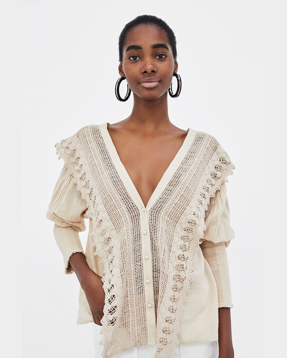 Luz del Tajo on Twitter: "El #crochet está de moda y todas nuestras #tiendas podrás encontrar #prendas como ésta de @ZARA 😍 Una #blusa combinada con crochet, ideal estos días
