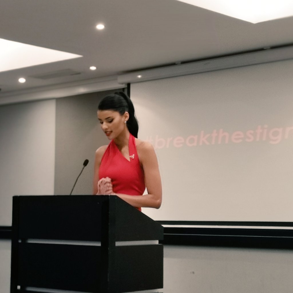Official_MissSA's tweet photo. Our exceptional #MissSA2018 will be using her platform to #BreakTheStigma around TB. She's sharing her experience and very emotional story with us today. https://t.co/muyY7wQUOh
