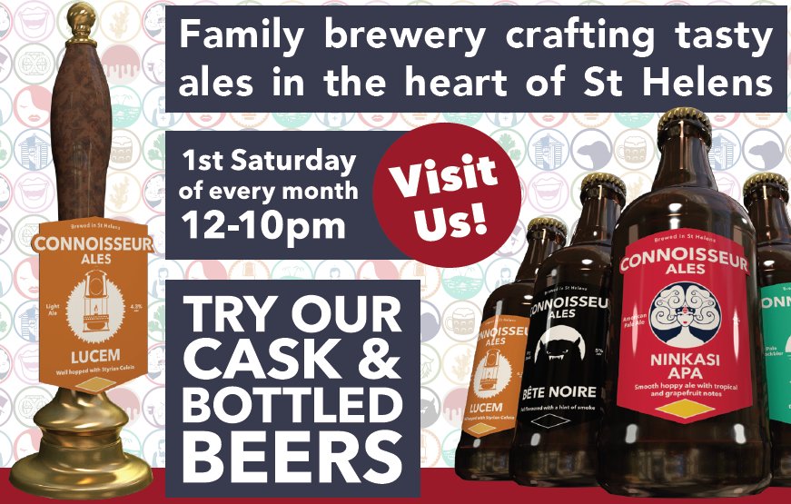 We're back and we're 4!

Finally our ISP issues are behind us, and just in time to shout about our birthday open day this Saturday.

Plenty of beers on offer at #StHelens' newest #GoodBeerGuide venue