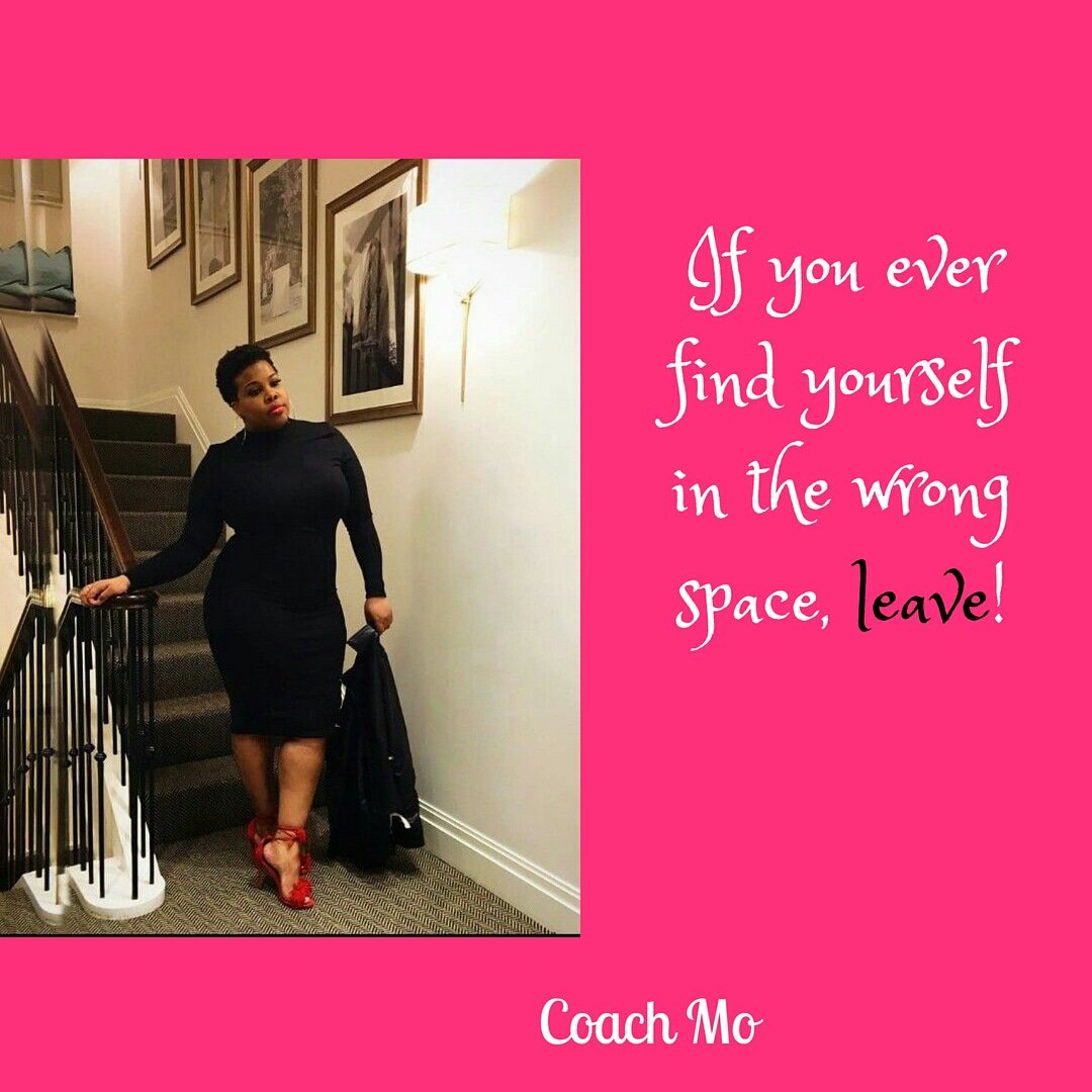 Leave. Or plan to leave. Just make sure you're on your way out.

#Morsel #morewithMo #talktoMo #Movision #coachmo #womenwithpurpose #womeninleadership #womenmakingadifference #bosslady
#naijawomen #businesswomeninnigeria #careerwomeninnigeria