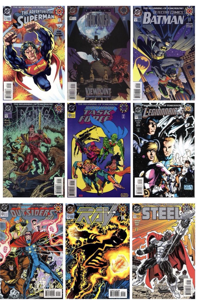My_SecretOrigin's tweet photo. On Sale 24 Years Ago Today...
@DCComics’ #ZeroHour #ZeroIssues, all purchased at Same Bat Channel. #CollectEmAll #Superman #Batman #DetectiveComics #Fate #JusticeLeagueTaskForce #Legionnaires #Outsiders #TheRay #Steel #TheBeginningofTomorrow https://t.co/3V7I7wE2Dh