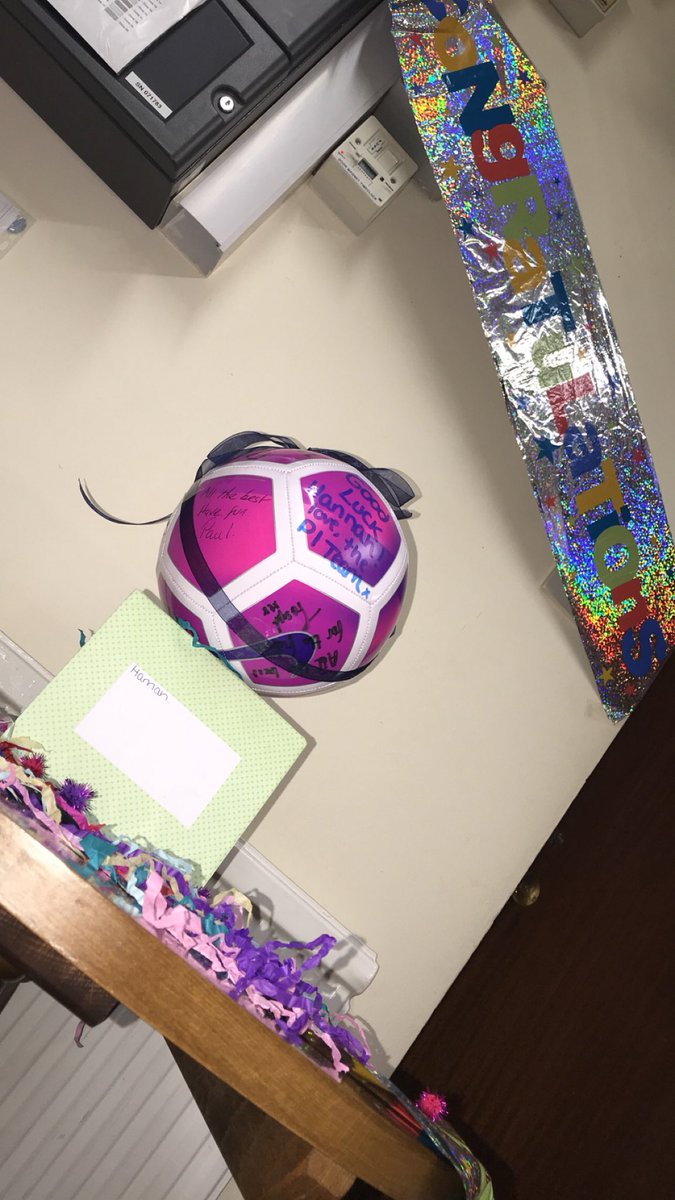 Saying goodbye to yet another AOM member, good luck in your new venture Hannah. Lots of love the PI Team💜 #Leavers