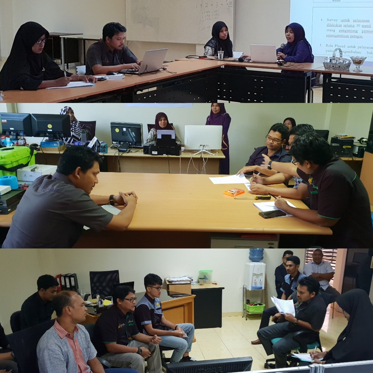 Kerjasama UPT TIK dan Perpustakaan Unsyiah. Simulasi Audit Internal ISO 9001:2015 , persiapan UPT TIK untuk Sertifikasi yg direncanakan tgl 25 September.
Semoga kerjasamq ini memberikan manfaat kepada semua pihak.
By Librisyiana. In housed media of unsyiah lib