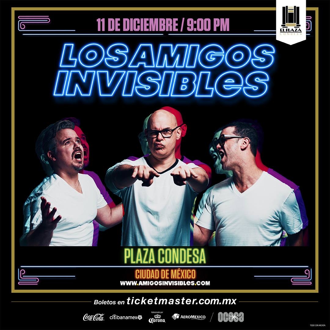 #CiudadDeMexico ¡Confirmado! Nos vemos el 11 de #diciembre en el <a href="/El_Plaza_/">El Plaza Condesa</a> #boletos a la venta a partir de mañana en <a href="/Ticketmaster_Me/">Ticketmaster México</a> #ElParadise #LosAmigosInvisibles #AmigosInvisibles #musica #music