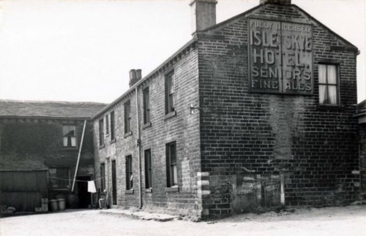 Going back in time ... The Isle Skye Hotel on the Moors in the 1950s. The Northern English countryside has been our inspiration for the Fall-Winter collection, which is dropping in stores and online now! :camera: <a href="/pinterest/">Pinterest</a>. #denham #denhamthejeanmaker #newcollection #indigomanor