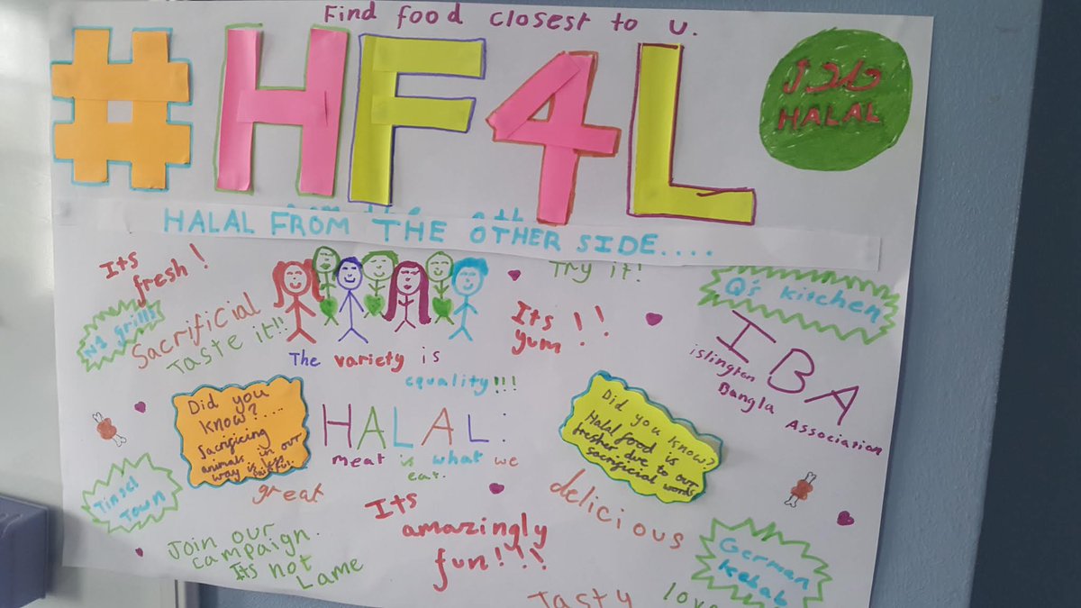 SmallWorks_'s tweet image. Big up @IBA_Islington Young People who decided to plan, design &amp;amp; deliver their #BigIdeas #HalalFood4Life campaign in #Islington "to educate the community about Halal..change people's perspectives to a positive view" #YouthAction
