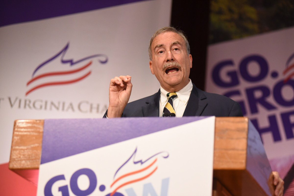 WVaChamber's tweet photo. @LarrySabato is providing an excellent analysis of the 2018 Midterm Elections to the #WVBizSum attendees. https://t.co/s6yKDmvGAO