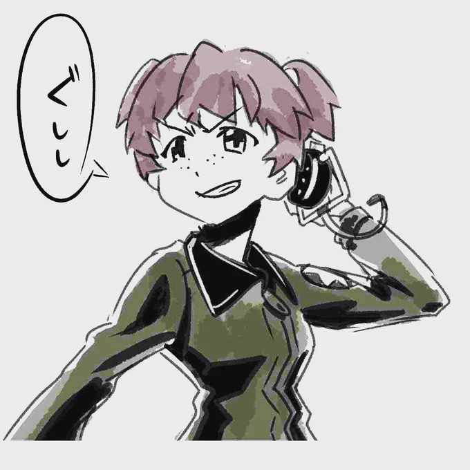お仕事の合間をぬって、引き続きクリスタ練習中。早く慣れねば!
#イラスト #illustration #ガルパン 