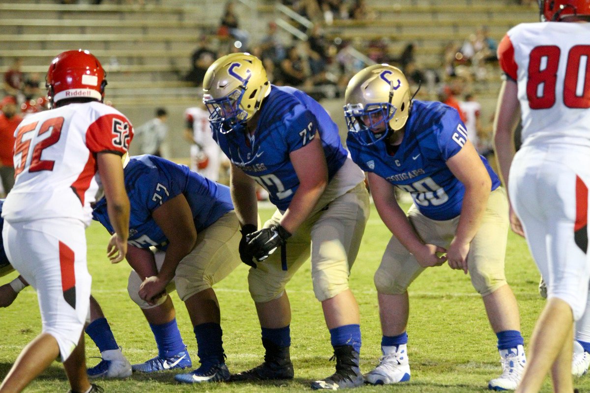 CoachNast's tweet photo. Tomorrow in Lamonica we have a #sloberknocker of a contest between 2 good teams. Cougar O-Line is prepped and ready. They are #determined young men, and their hard work is paying off. #Drive4nine #PitPride #Brotherhood @PAGMETER @ClovisFootball @paulmeadors @agalaviz_TheBee https://t.co/ll7jVLNrsQ